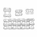 Aftermarket 10 Feet of 50 Double Roller Chain (Import) 10ft RC50DIMP